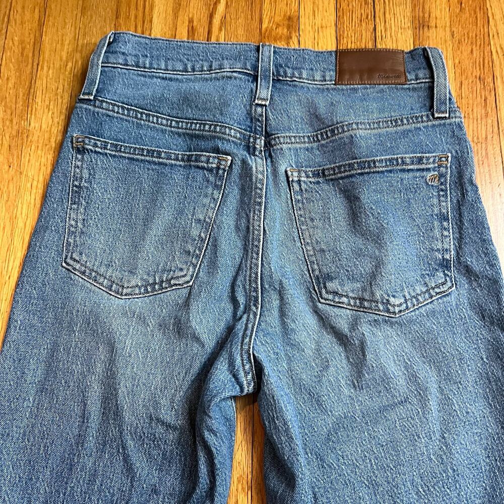 Madewell Jeans Womens 25 Perfect Vintage Blue Denim High Rise Fray Ankle - Picture 5 of 10